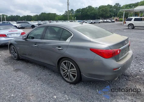 2014 Infiniti Q50 Hybrid Sport from USA, damaged, VIN JN1AV7AP3EM690274